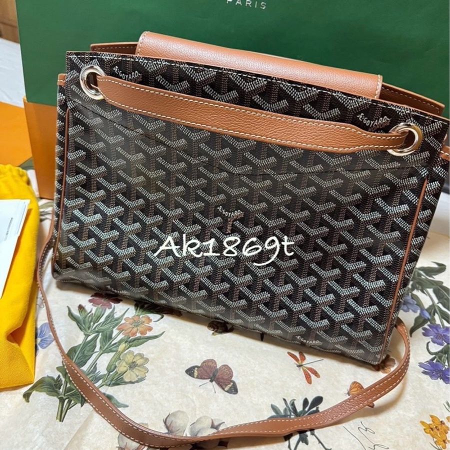 Goyard Rouette Souple Bag 黑棕色肩背包-6