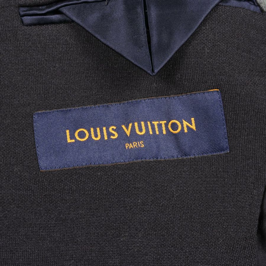 路易威登 (LOUIS VUITTON) 訂製夾克 RM221Q ZLZ HKJ40E 羊毛棉混紡 海軍藍 二手 男款 #48-2