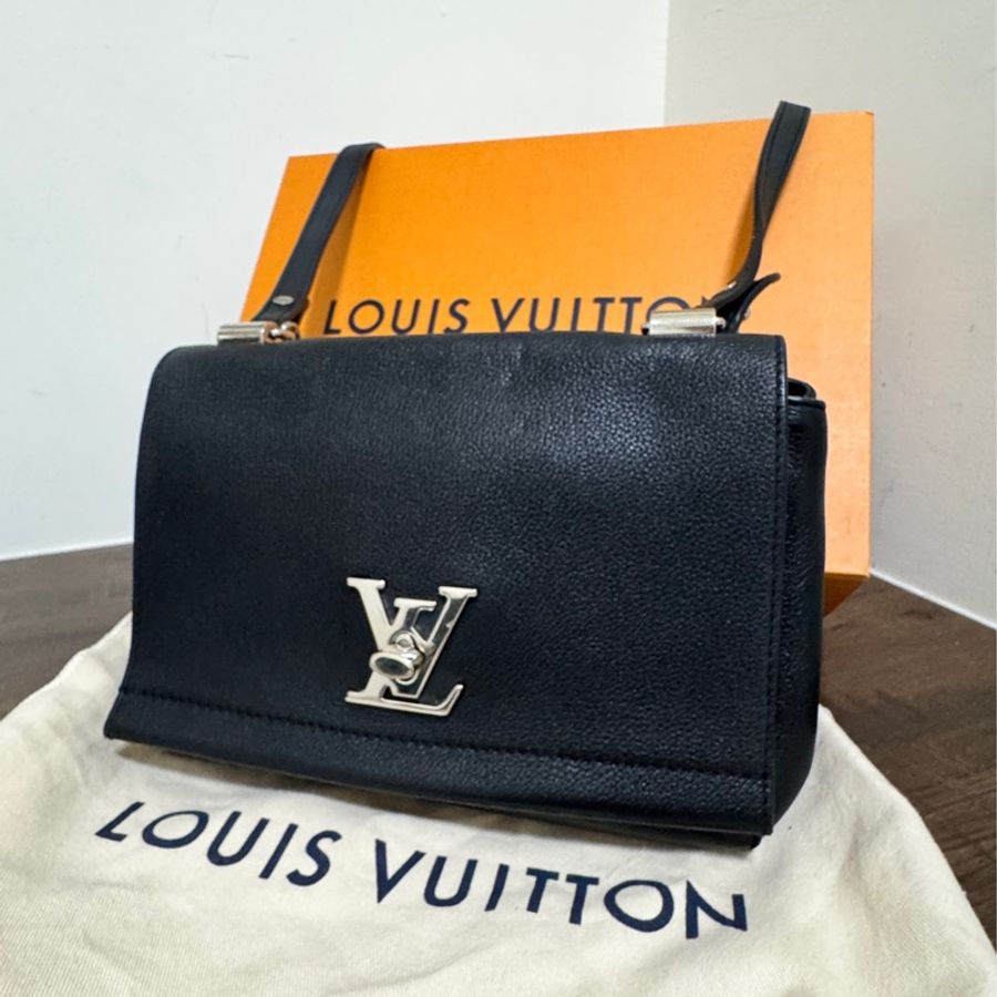 LV Lookme 黑色小牛皮錬條包-1