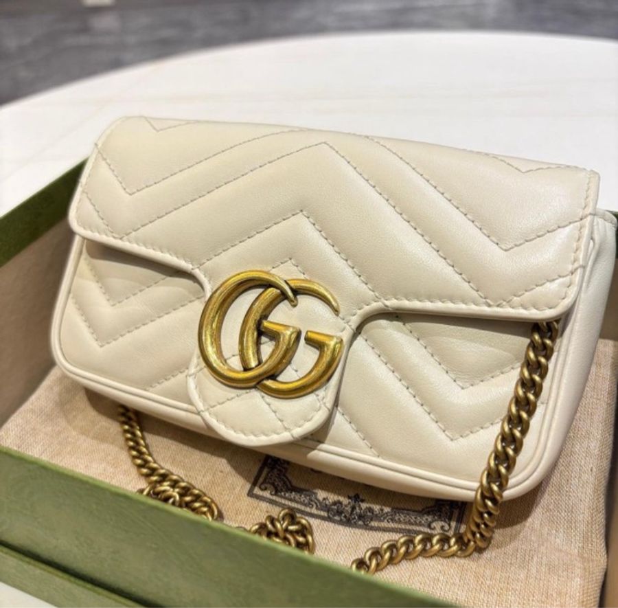*SHIHNA名牌精品*GUCCI GG Marmont超迷你牛皮肩斜背-0