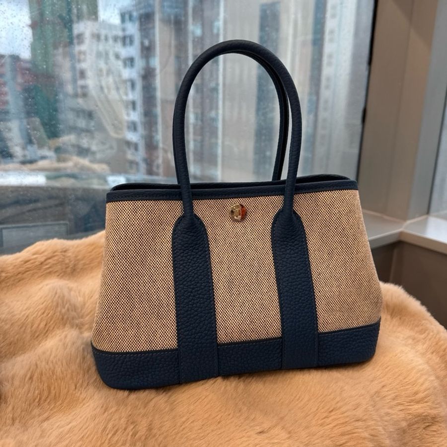 HERMES mini Garden Party外海藍 stamp k-1