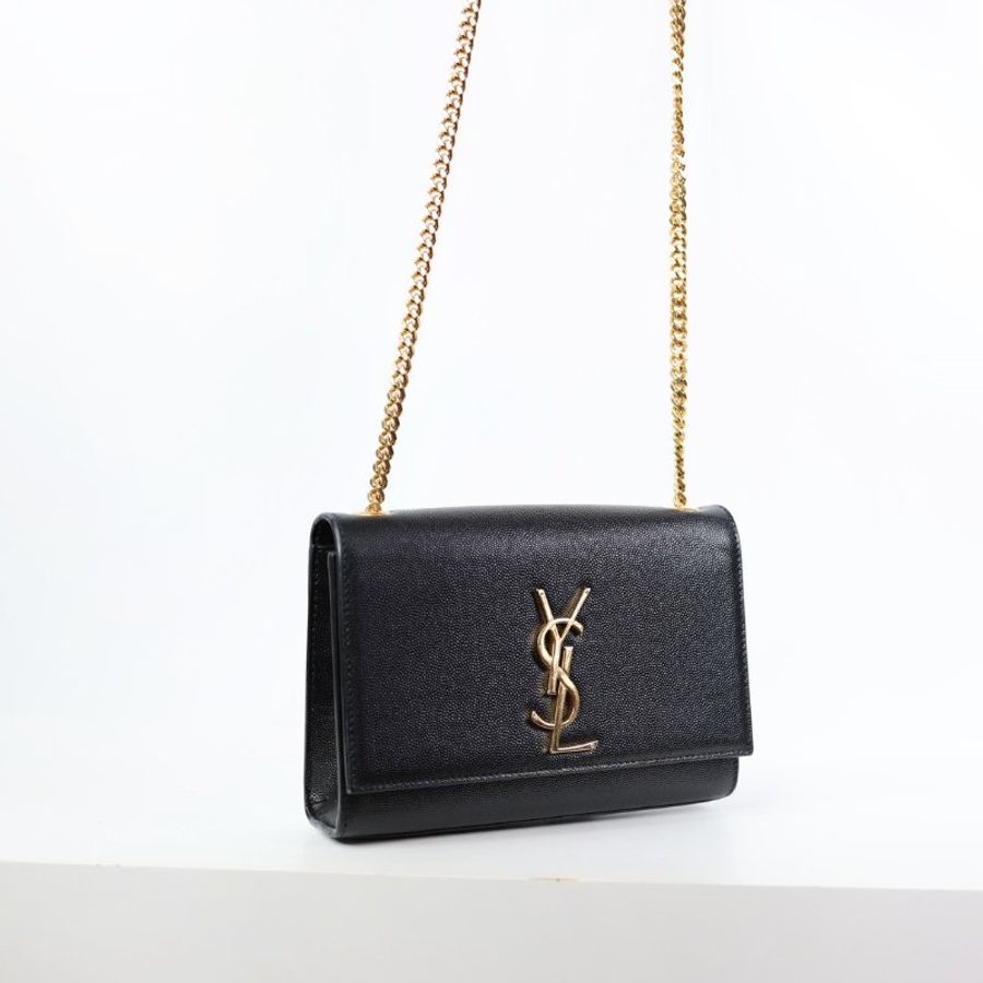 二手 Ysl Kate 鏈條包 黑金款 小號-1