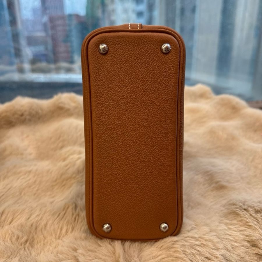 HERMES mini bolide 金银evercolor皮 stamp k-2