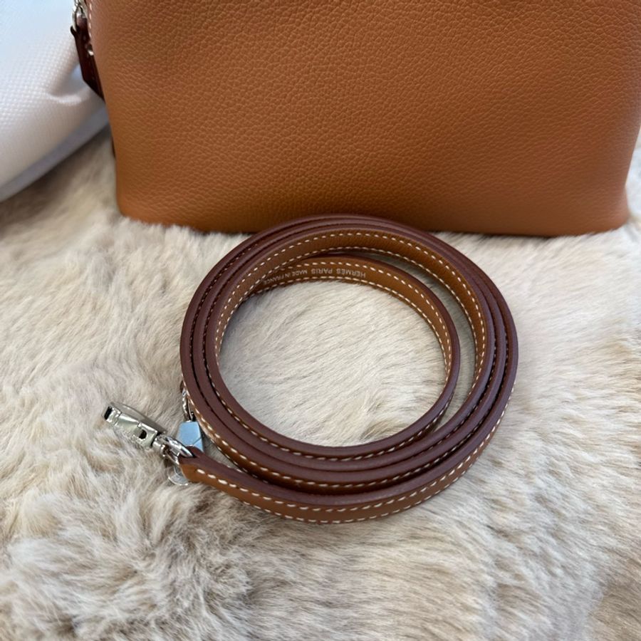 HERMES mini bolide 金银evercolor皮 stamp k-11