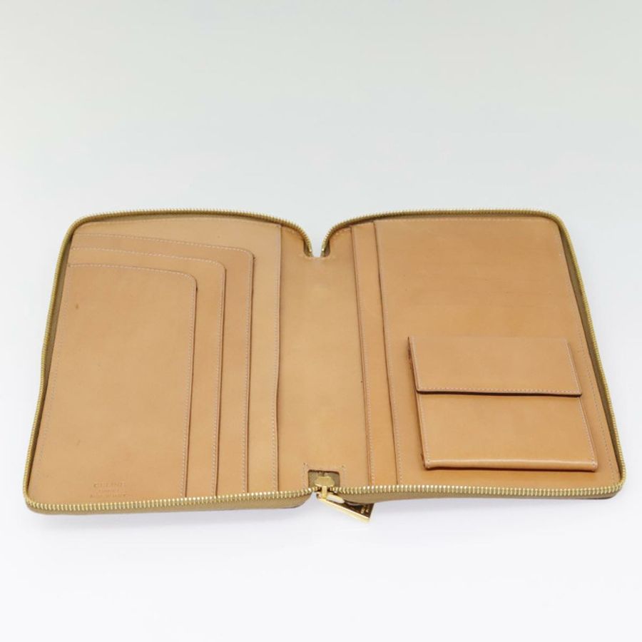 【日本直送】CELINE Macadam帆布手拿包 PVC皮革 棕色 金色 正品 90268-7