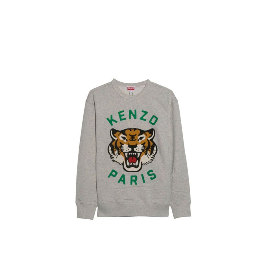 Lucky Tiger Genderless Embroidered 衛衣-0