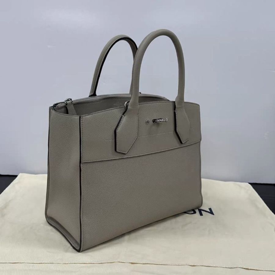 LV city steamer大象灰銀扣肩背手提包30*36*17 98新配件塵袋-1