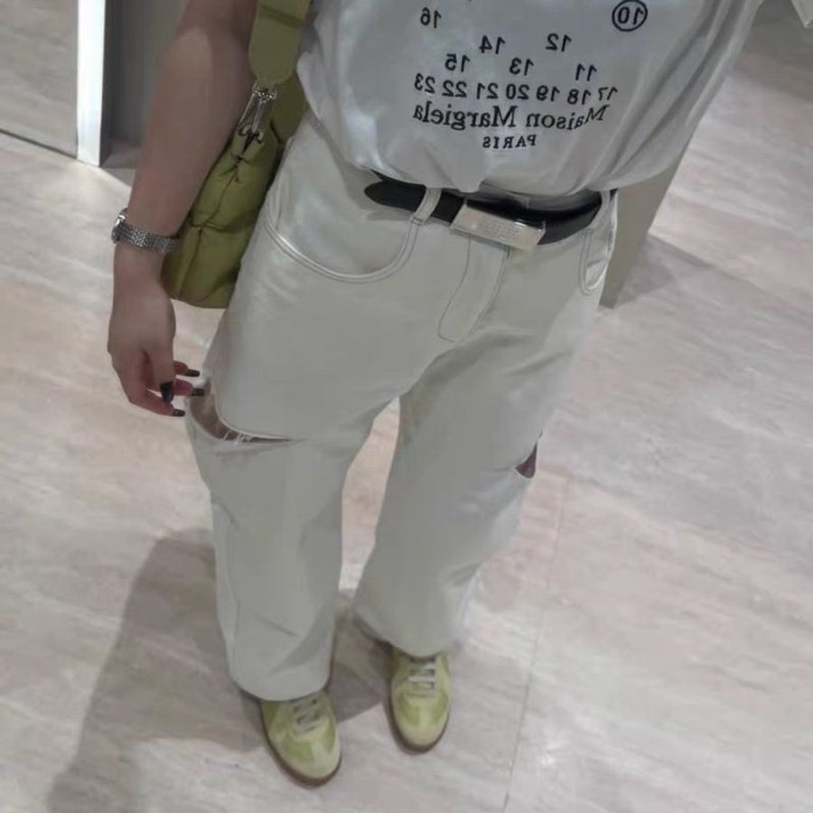 maison margiela 馬吉拉 replica茴香綠德訓鞋低筒鞋38號 全新配件鞋盒塵袋-1