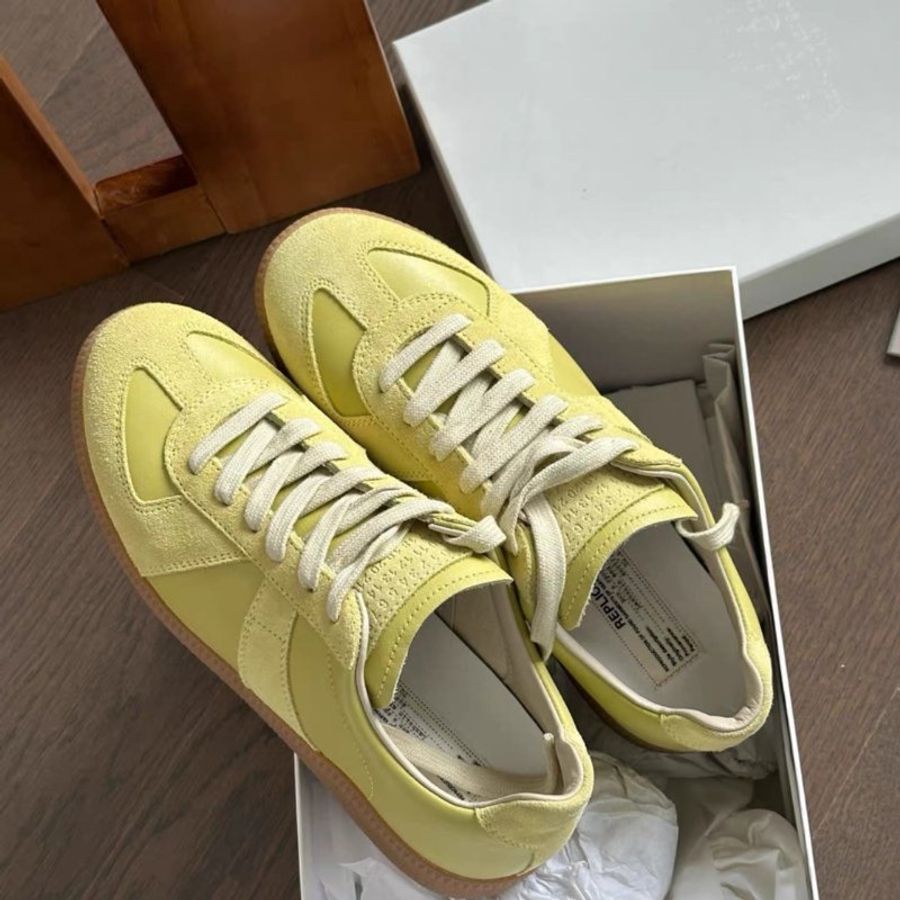 maison margiela 馬吉拉 replica茴香綠德訓鞋低筒鞋38號 全新配件鞋盒塵袋-2