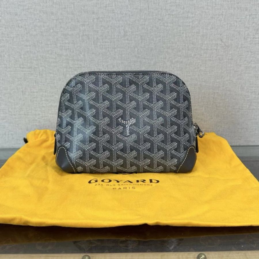 GOYARD Vendome灰色盥洗化妝包 18*13.5*7 98新配件塵袋-5