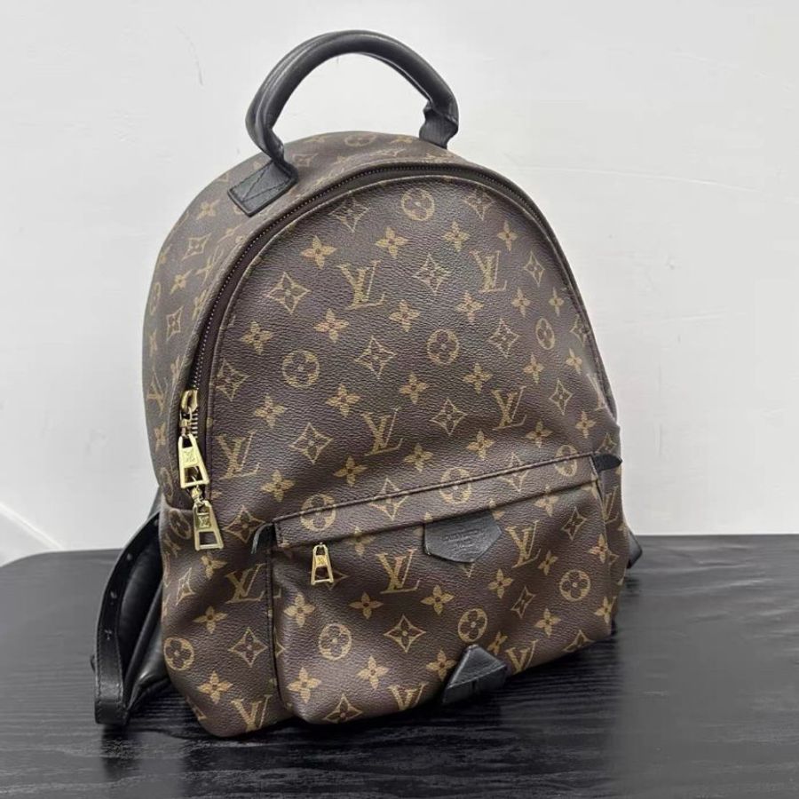 LV 老花大號PALM SPRINGS 後背包 30*33*16 98新配件塵袋-1