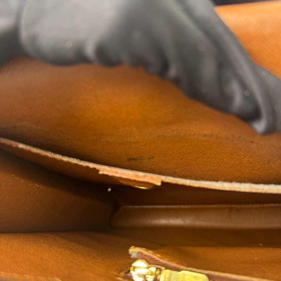 Louis Vuitton 紅皮老花 手提公事包-33