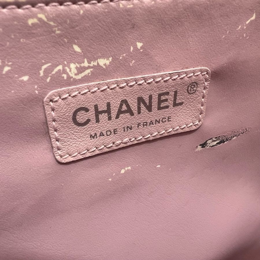 Chanel 粉色帆布托特包-27
