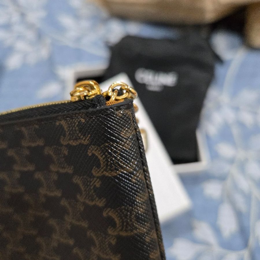 Celine 大LoGo老花零錢包-10