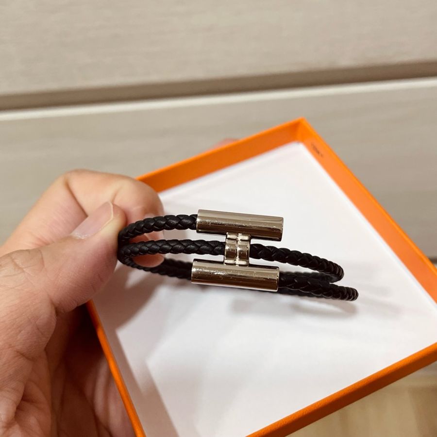 Hermes Tournis Tresse手環 皮革 T4尺寸-3