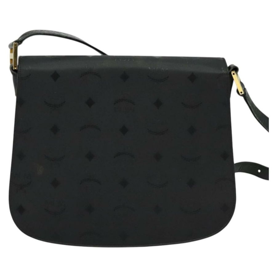 【日本直送】MCM Vicetos Logoogram 單肩包 PVC 黑金 正品 BA2965-2