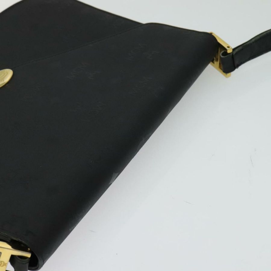 【日本直送】MCM Vicetos Logoogram 單肩包 PVC 黑金 正品 BA2965-5