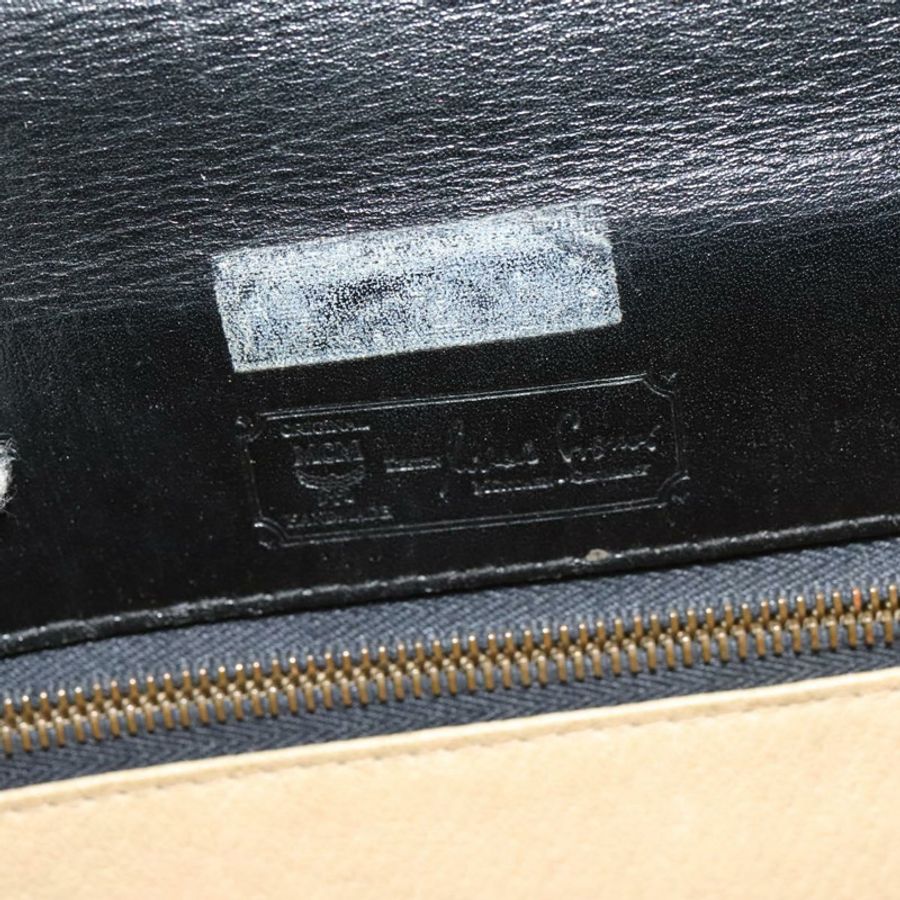 【日本直送】MCM Vicetos Logoogram 單肩包 PVC 黑金 正品 BA2965-16