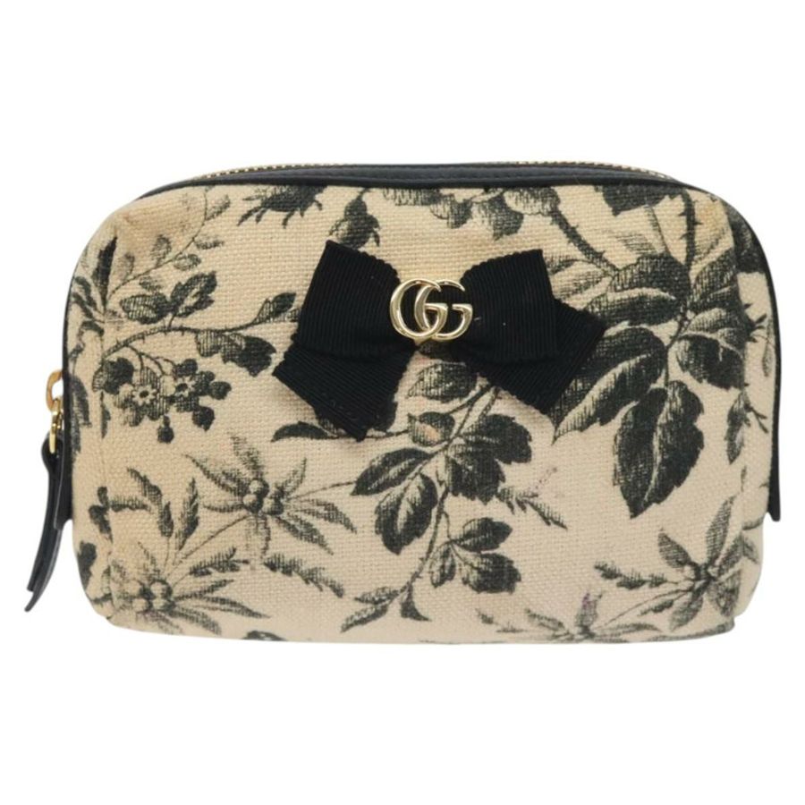【日本直送】GUCCI帆布米色金色手拿包 442690 正品 127880-1