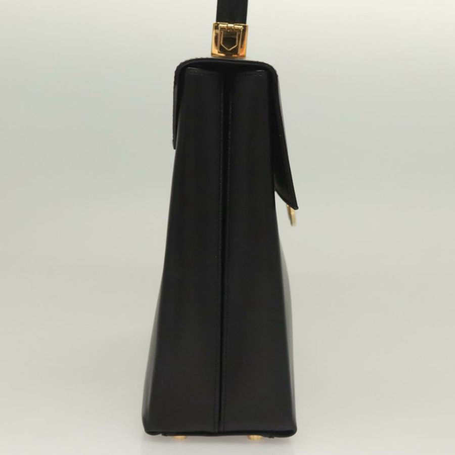【日本直送】Salvatore Ferragamo Gancini 手提包 皮革 黑色 金色 正品 132079-3
