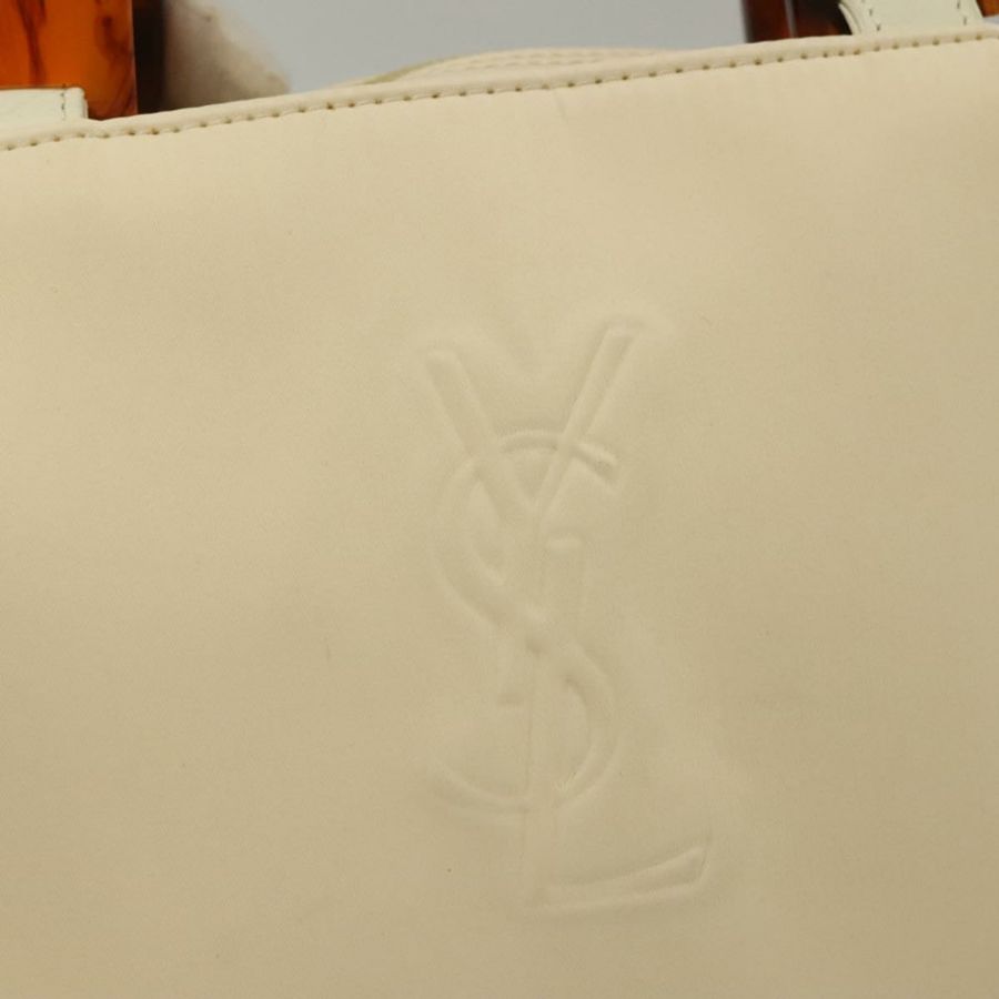 【日本直送】SAINT LAURENT 手提包 皮革 米白色 正品 131938-9
