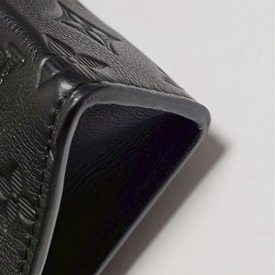 Louis Vuitton Gaston 牛皮壓紋二合一斜背包(黑)-3