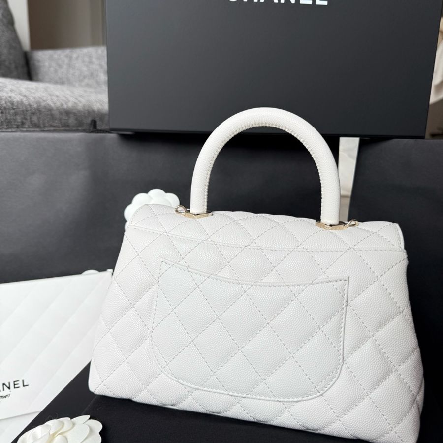 Chanel Coco Handle Small White-1