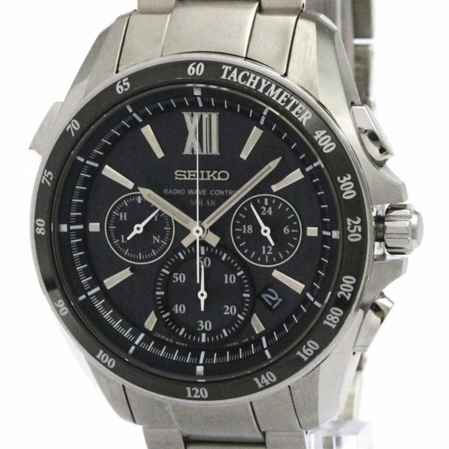 SEIKO Brightz 不鏽鋼太陽能手錶 SAGA153(8B82-0AL0) 拋光-0