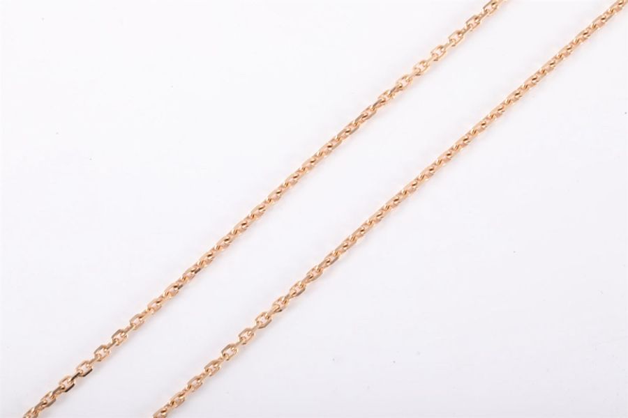 VAN CLEEF&ARPELS(梵克雅寶) Vintage Alhambra 中號單花項鏈 新扣 18K玫瑰金/灰貝母 項鏈 玫瑰金-3