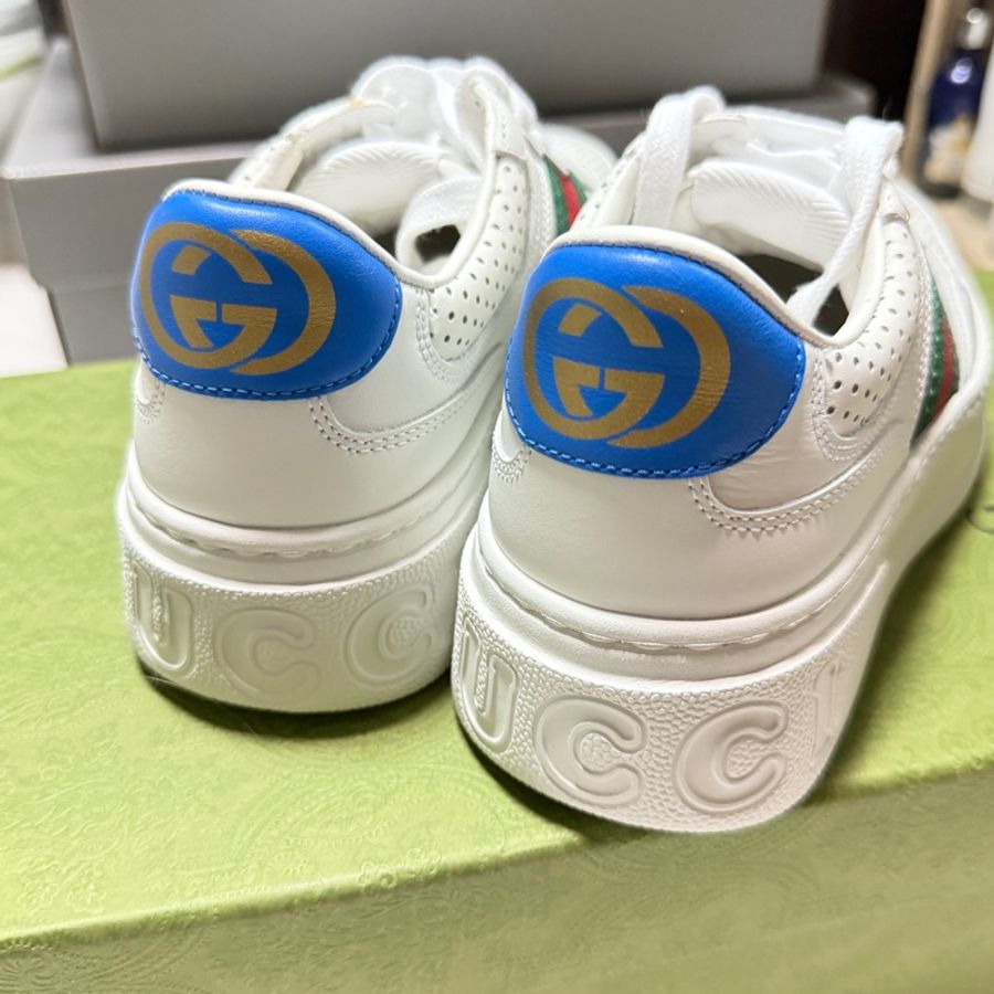 Gucci 紅綠織帶板鞋 34+-2