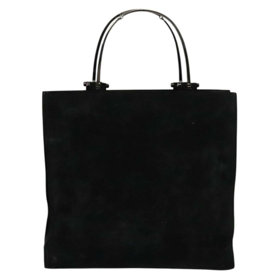 【日本直送】GUCCI 手提包 麂皮 黑色 銀色 002 1025 正品 ep9555-12