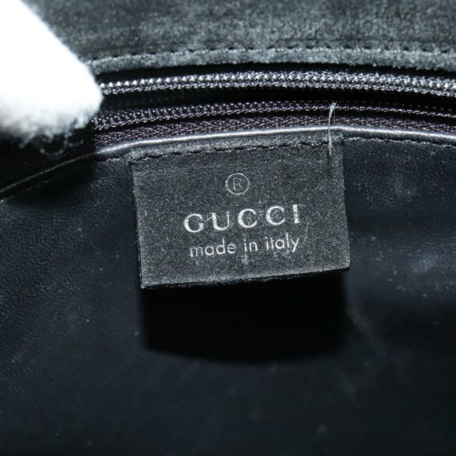 【日本直送】GUCCI 手提包 麂皮 黑色 銀色 002 1025 正品 ep9555-16
