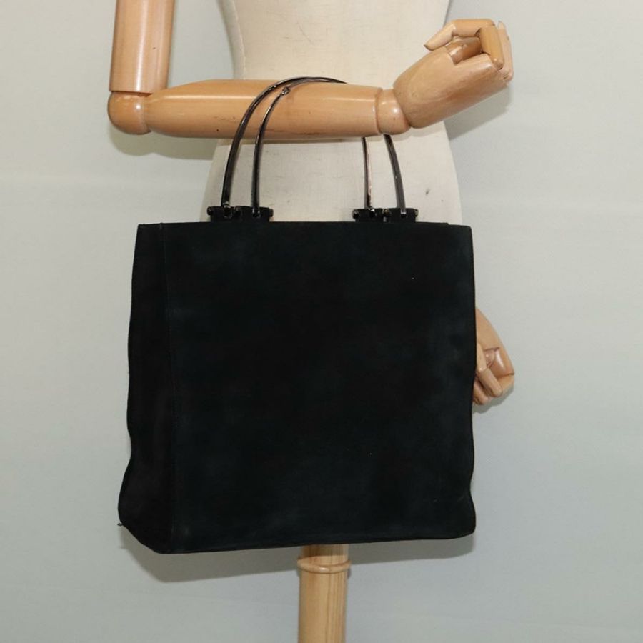【日本直送】GUCCI 手提包 麂皮 黑色 銀色 002 1025 正品 ep9555-23