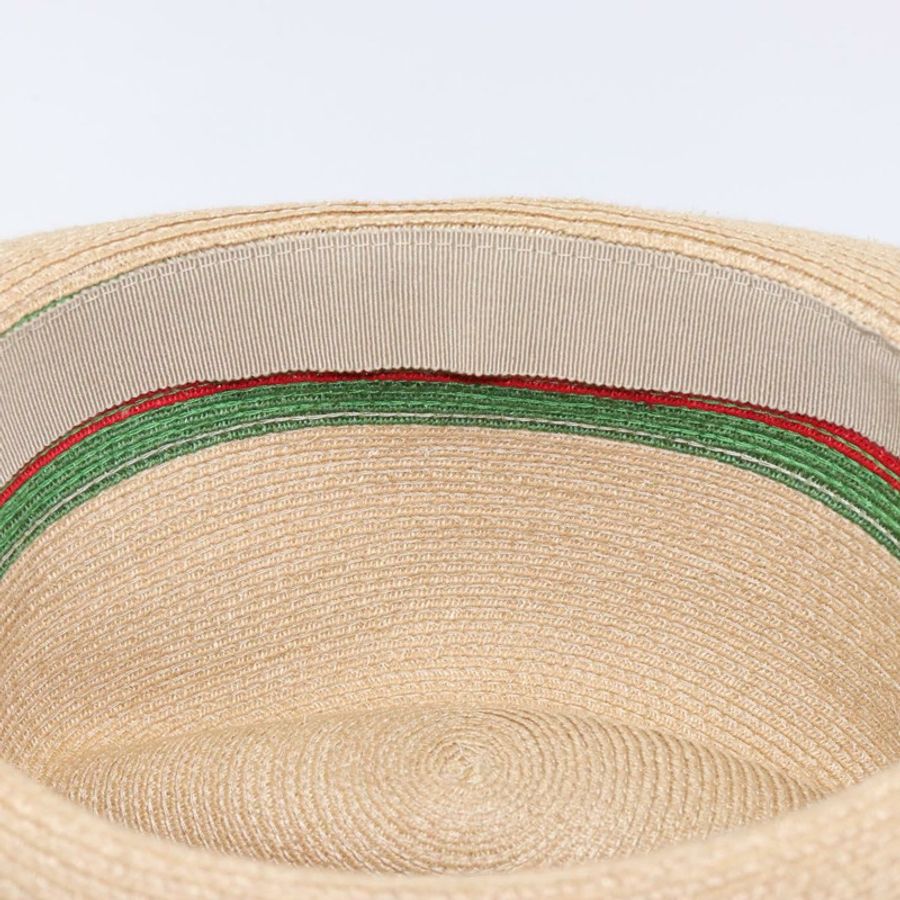 【日本直送】GUCCI Web Sherry 系列帽子,Abaca 布料,米色、紅色、綠色,貨號 234137,正品,yk18743-8