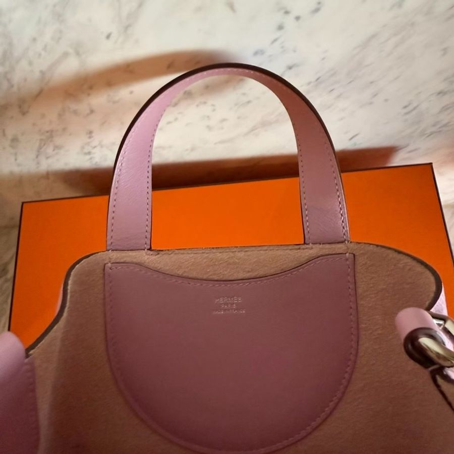 HERMES in the loop 18粉色豬鼻菜籃-17