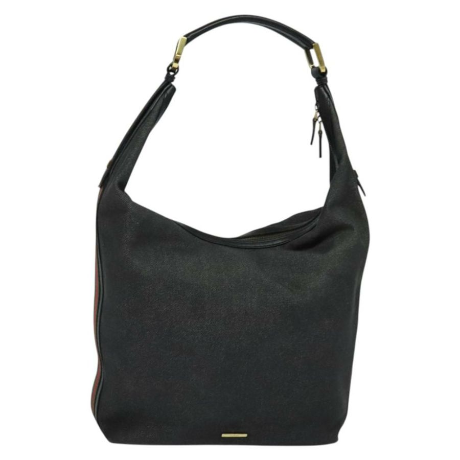 【日本直送】GUCCI Web Sherry Line 單肩包 帆布 黑色 金色 73884 正品 gh324-0