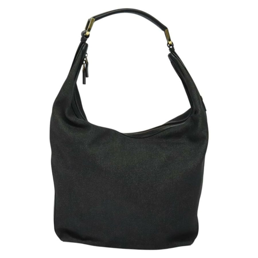 【日本直送】GUCCI Web Sherry Line 單肩包 帆布 黑色 金色 73884 正品 gh324-1