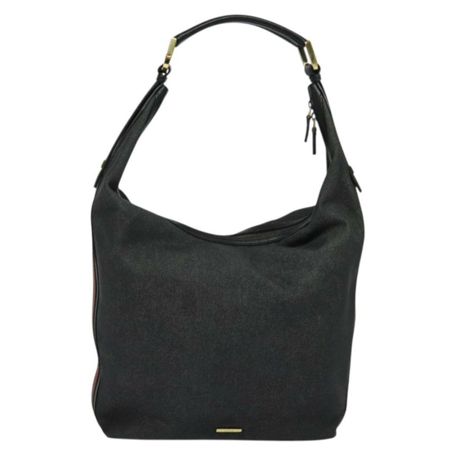 【日本直送】GUCCI Web Sherry Line 單肩包 帆布 黑色 金色 73884 正品 gh324-12