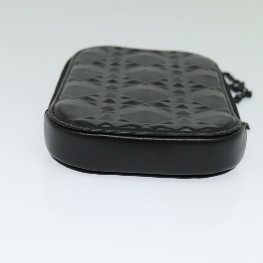 【日本直送】Christian Dior 黑色皮革鏈條肩包,正品 131654-4