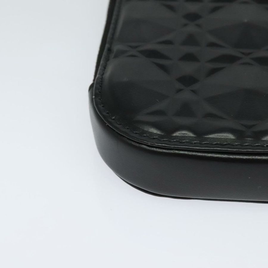 【日本直送】Christian Dior 黑色皮革鏈條肩包,正品 131654-8