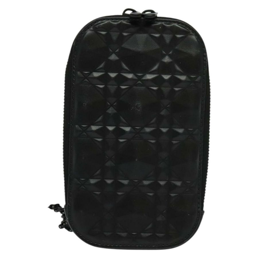 【日本直送】Christian Dior 黑色皮革鏈條肩包,正品 131654-12