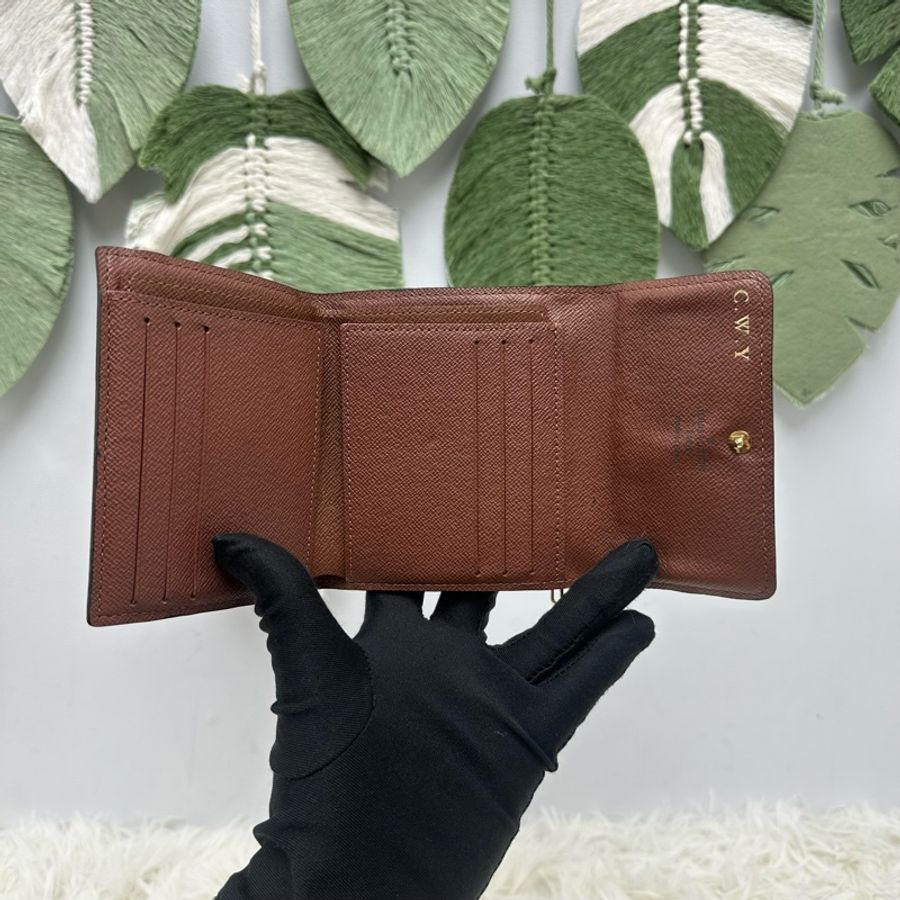 LV 經典老花三摺銀包 卡片包-4