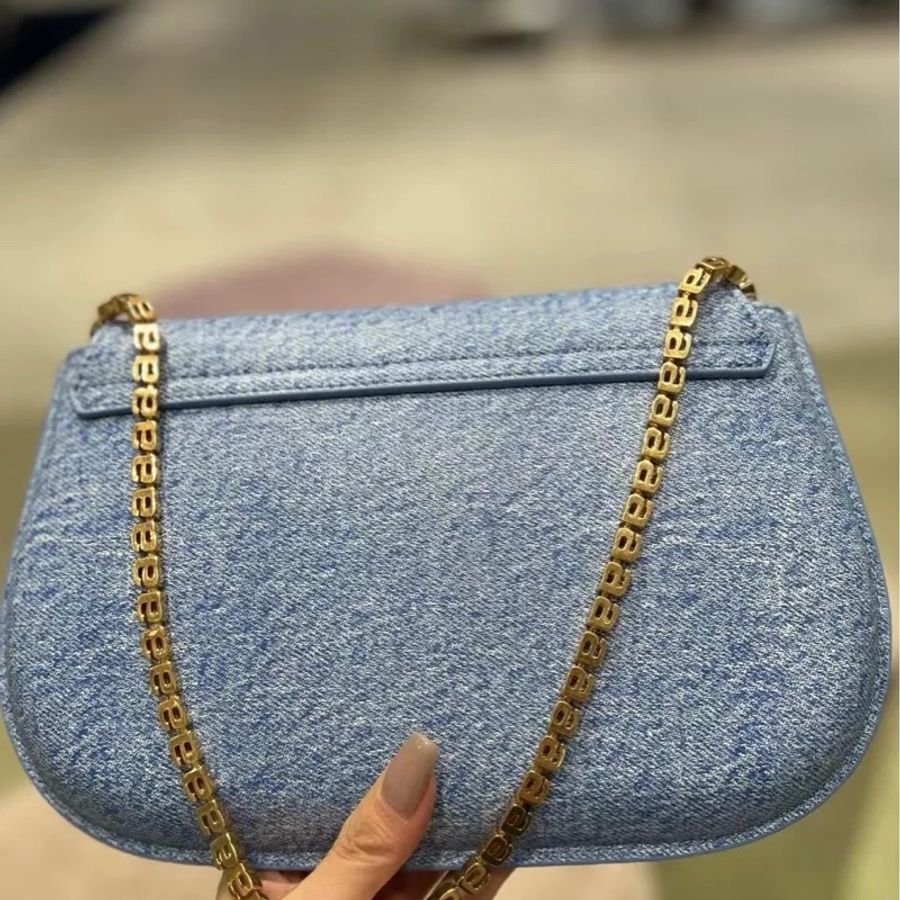 Alexanderwang 亞力山大王 牛仔藍腋下包 24*16-4