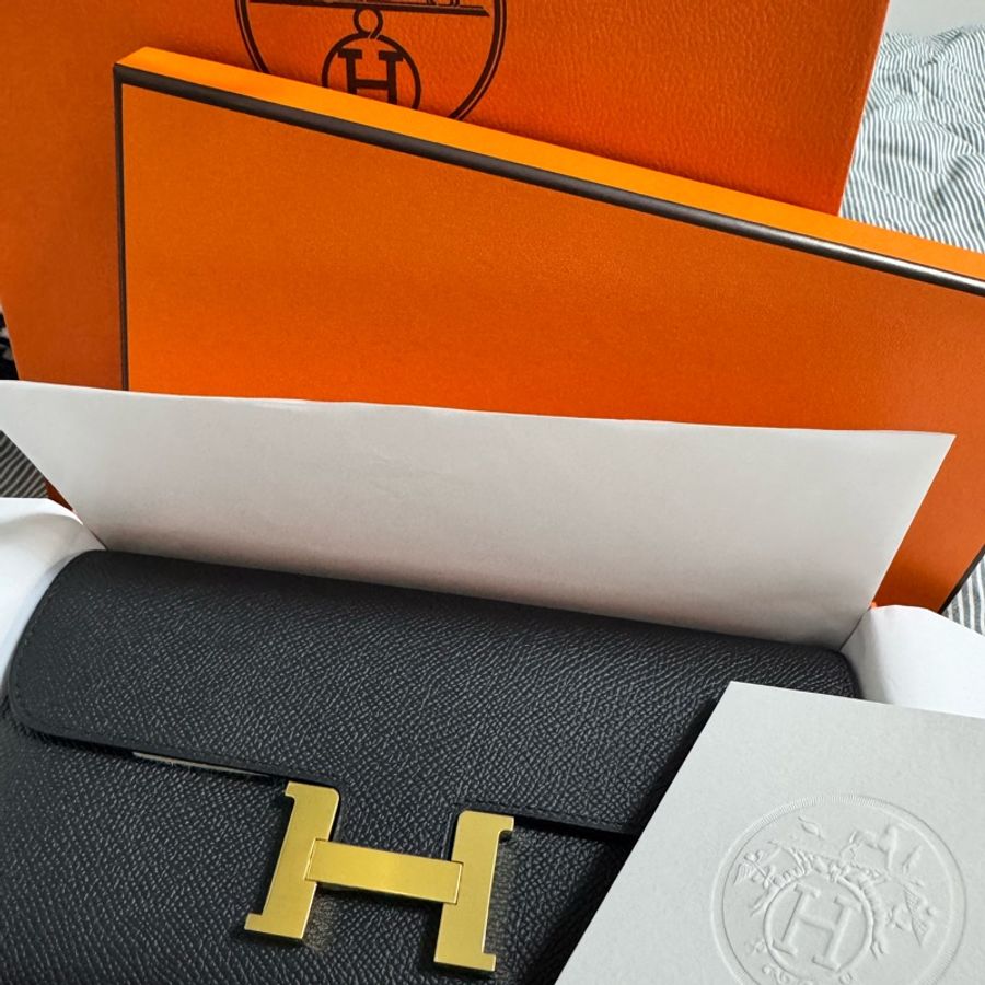 [經典黑金K Stamp] 全新愛馬仕Hermes Constance to go 黑金-0