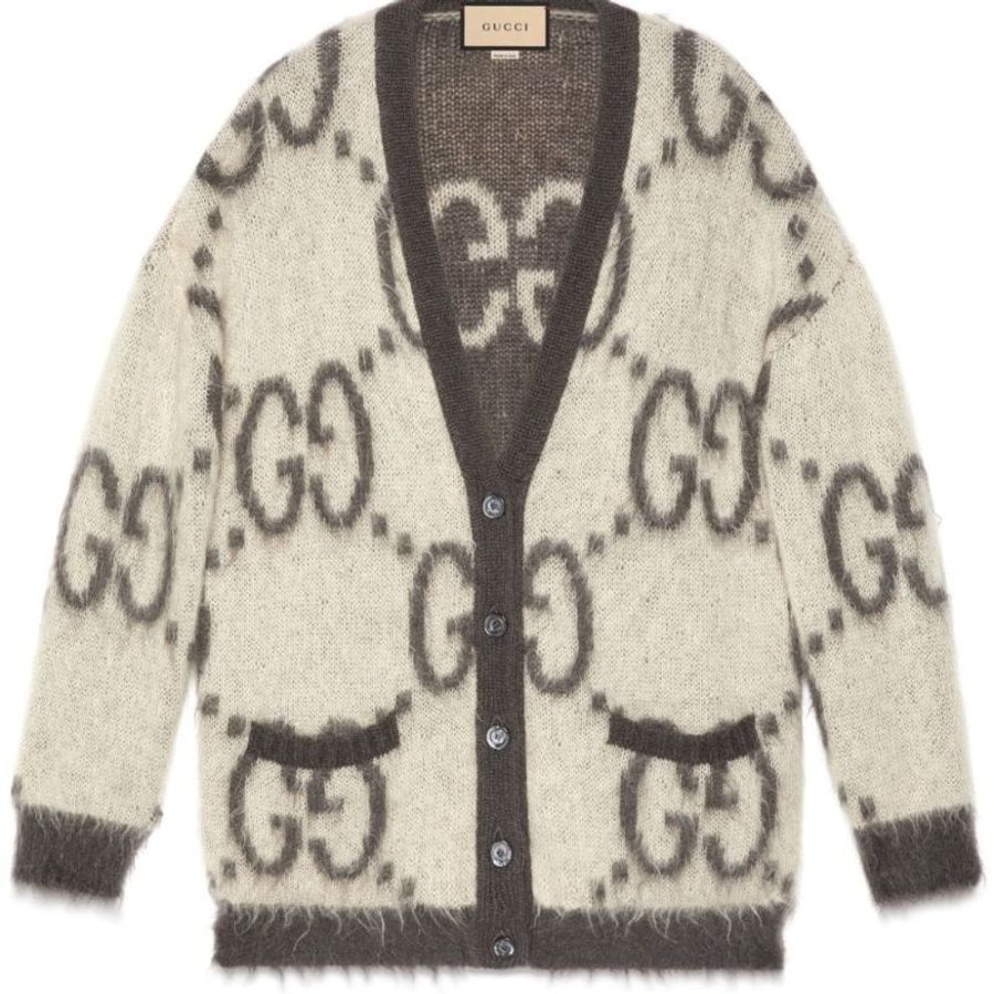 GUCCI 全新雙G雙面穿針織毛衣-0