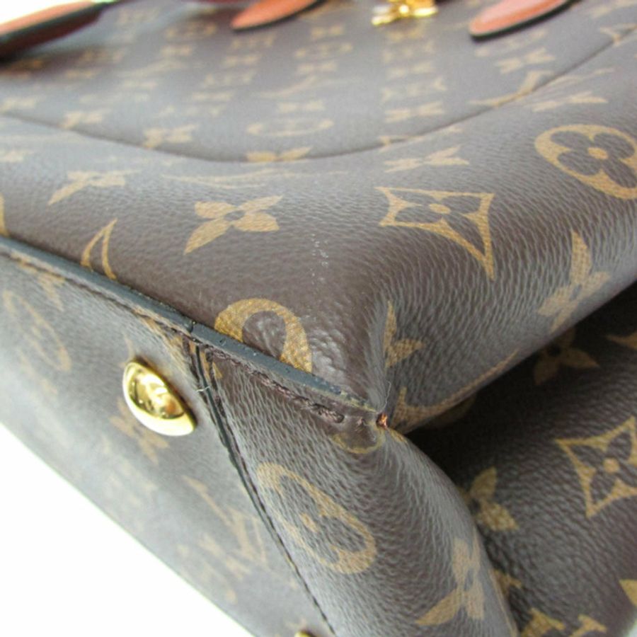 Louis Vuitton Monogram Flower Tote M43770 女士手提包、單肩包 棕色、Monogram-4