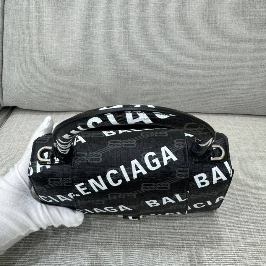 巴黎世家BALENCIAGA  hourglass 滿印徽標沙漏包 手提包 斜背包小號-14