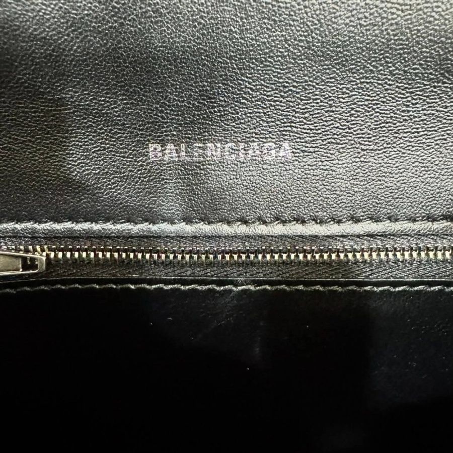 巴黎世家BALENCIAGA  hourglass 滿印徽標沙漏包 手提包 斜背包小號-23