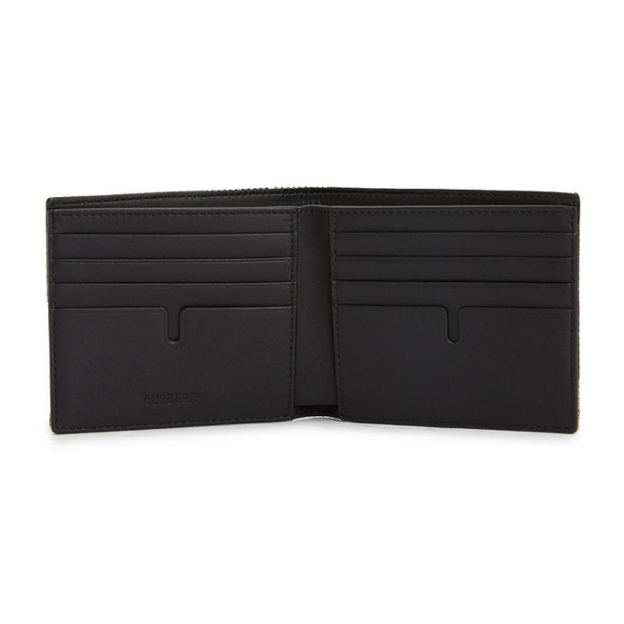 BURBERRY 黑白格子皮夾-3