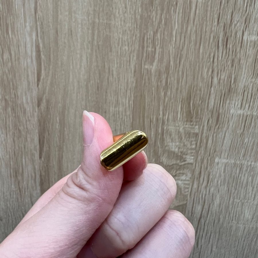 LV 金色金屬Essentia V型項鍊M61083-3
